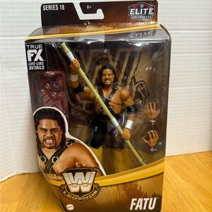 WWE Elite Collection Series 18 Fatu Figure with Gold and Black Accents